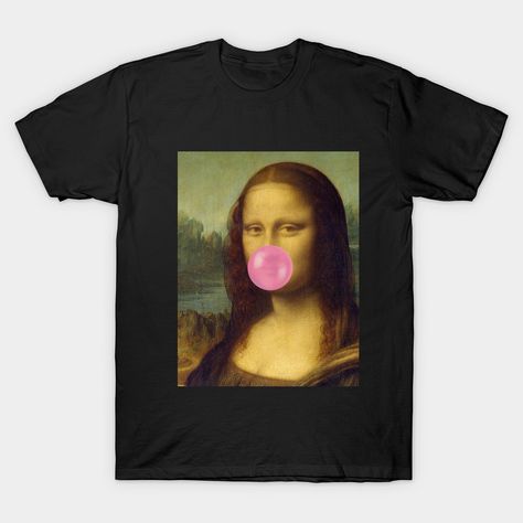 Bubble Gum Mona Lisa parody Classic T-Shirt Mona Lisa Bubble Gum, Mona Lisa Parody, Mens Trends, Note Writing, Case Stickers, Kids Magnets, Phone Case Stickers, Bubble Gum, Pillow Art