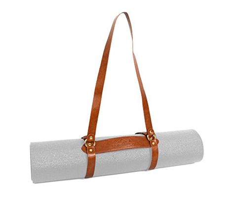 Amazon.com : Vegan Leather Yoga Mat Carrier Sling / Adjustable Blanket Strap : Sports & Outdoors Blanket Carrier, Yoga Mat Sling, Yoga Mat Carrier, Yoga Mat Strap, Yoga Blanket, Yoga Strap, Yoga Mat Bag, Mat Bag, Yoga Bag