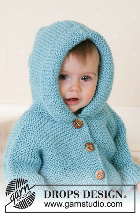 Stickbeskrivning Barn, Free Baby Knitting Patterns, Baby Gilet, Cardigan Til Baby, Baby Boy Knitting Patterns Free, Tricot Baby, Boys Knitting Patterns Free, Knit Baby Jackets, Baby Cardigan Knitting Pattern Free