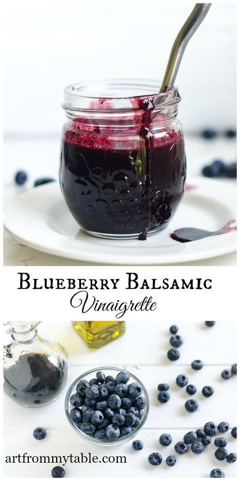 Vinaigrette Recipes Easy, Blueberry Balsamic, Balsamic Vinegar Recipes, Balsamic Vinaigrette Recipe, Tomato Recipe, Balsamic Recipe, Vinaigrette Recipe, Salad Dressing Recipes Homemade, Vinaigrette Recipes