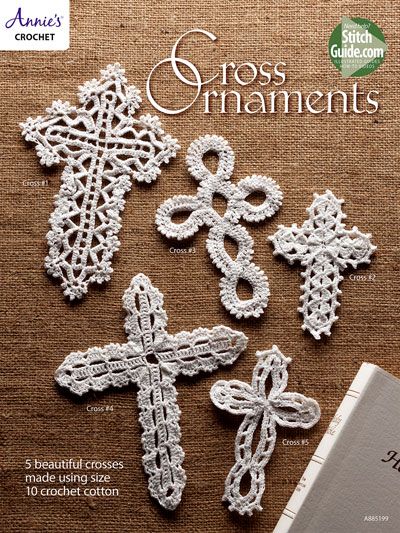 Crochet Bookmarkers, Crochet Cross Bookmark, Crochet Crosses, Cross Ornaments, Cross Bookmark, Chain Crochet, Annie's Crochet, Crochet Bookmark Pattern, Small Ideas