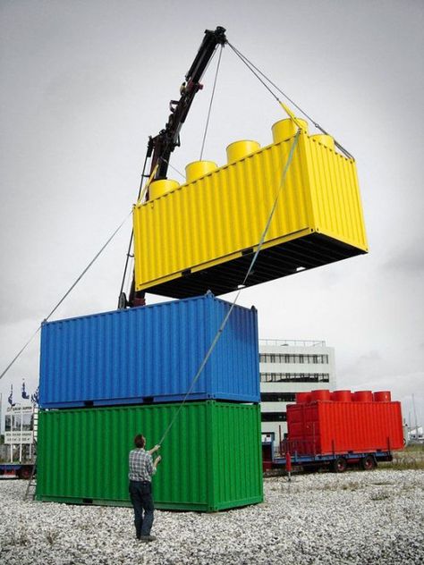 Lego Containers, Guerrilla Marketing, Lego Lovers, Brand Architecture, Paper Business, Creative Circle, Container Architecture, Lego Construction, Cannes Lions