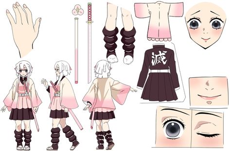 my kny oc character sheet!! Kny Characters Sheet, Oc Reference Sheet Character Design Base, Kny Reference Sheet, Demon Slayer Character Sheet, Kny Character Sheet, Oc Character Sheet, Kny Ocs, White Eyelashes, Oc Character