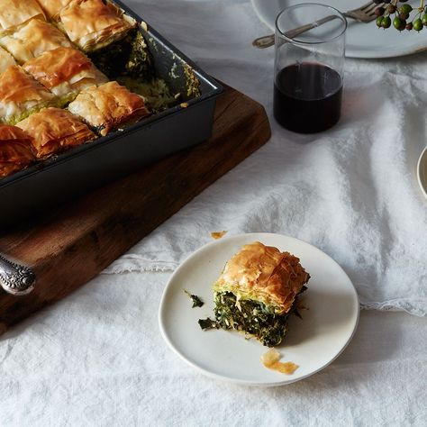 16 Recipes for an Extra-Large Greek Wedding (and Today!) on Food52 Pastries Savory, Spanakopita Recipe, Greek Festival, Savory Tarts, Greek Foods, Mass Appeal, Wedding Appetizers, Spinach Pie, Phyllo Dough