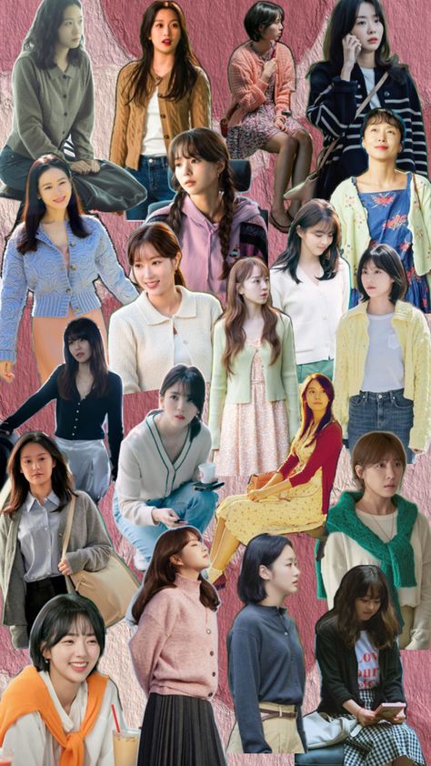 Korean Drama Cardigan Style Fashion Inspo / Ide Gaya Kardigan Drama Korea Outfit OOTD K Drama Outfits, Korea Outfit, Korean Ootd, Movie Subtitles, Tae Oh, Yoona Snsd, Love Rain, Cardigan Style, Cute Love Stories