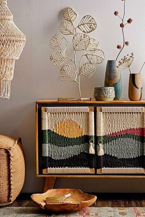 Woven Furniture Design, Pola Macrame, Home Nails, Woven Furniture, Textil Design, Home Decor Living Room, Home Textiles, Décor Diy, Decor Living Room