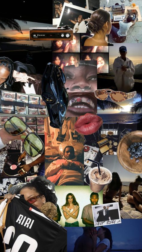 aspar rocky | rihanna | moodboard | 2024 moodboard | that girl moodboard | cool moodboard | street wear style | tyler the creator | brown moodboard Tyler The Creator Brown, Cool Moodboard, Brown Moodboard, Summer Moodboard, Street Wear Style, Mood Board Fashion, Tyler The Creator, Style Board, Rihanna