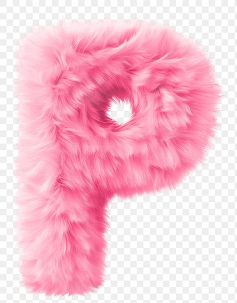 Png Accessories, Magic Font, P Letter, Z Wallpaper, 3d Alphabet, Fluffy Texture, Pink Fur, Pink Accessories, Letter P