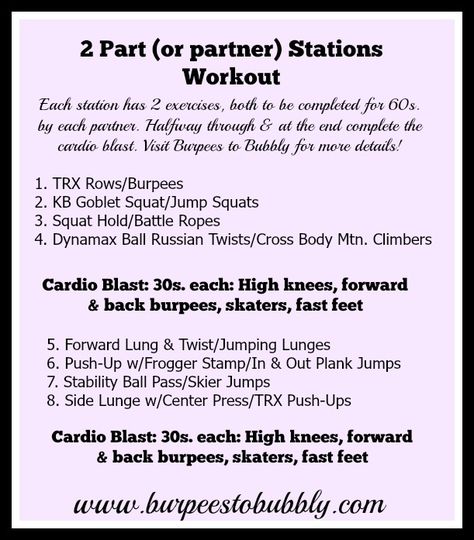 2 part or partner stations workout Partner Relay Workout, Partner Bootcamp Workout, Partner Hiit Workout, Partner Circuit Workout, Circuit Stations Workout, Station Workout Ideas, Stations Workout, Group Workout Ideas, Partner Exercises