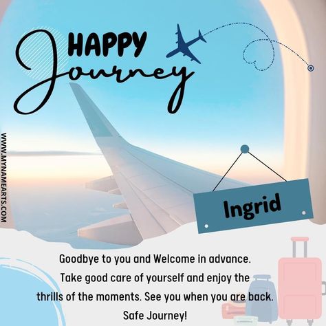 Happy Journey, Wish Card, Journey Quotes, Safe Journey, Wish Quotes, Good Night Sweet Dreams, Safe Travel, Image Quotes, Photo Frame