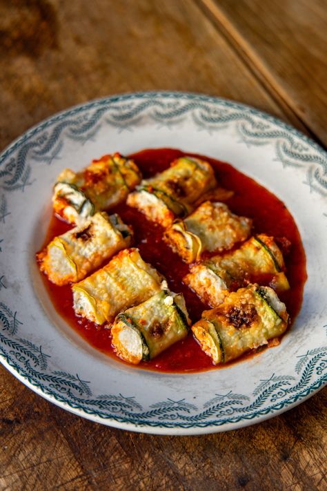 Petits rouleaux de courgettes à la ricotta Ricotta