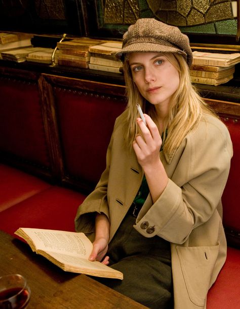 Melanie Laurent in Inglourious Basterds Melanie Laurent, Inglourious Basterds, A Book, A Table, A Woman