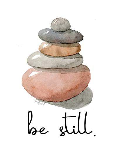 Meditation Artwork, Yoga Painting, Stacked Stones, Meditation Room Decor, Yoga Decor, Zen Wall Art, Glass Art Projects, Wall Art Nature, Art Therapy Activities