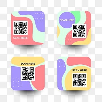 Qr Code Display Ideas, Cool Qr Code Design, Square Sticker Design, Qr Code Sticker Design, Qr Code Design Creative, Qr Code Design Ideas, Qr Code Illustration, Cute Qr Codes, Code Illustration