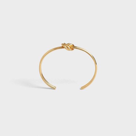 Celine Bracelet, Double Bracelet, Fragrance Bottle, Double Knot, Fragrance Samples, Jewelry Knots, Brass Bracelet, Knot Bracelet, Vermeil Jewelry