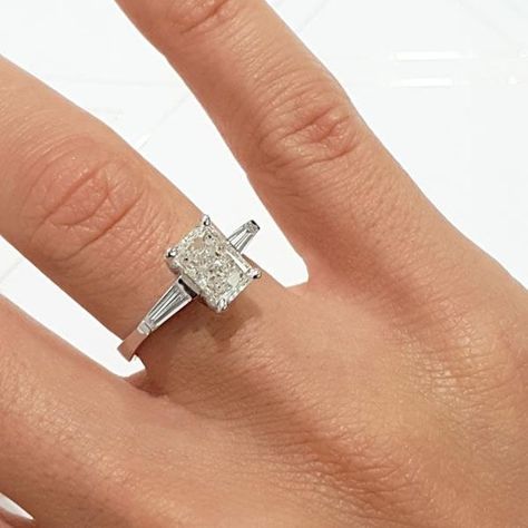 3 Stone Radiant Cut Moissanite Engagement Ring Radiant Cut Tapered Baguette Moissanite Ring Three stone Radiant Cut Moissanite Wedding Ring #radiantcut #radiantmoissanite #radiantthreestone #threestontring #baguette #baguettemoissanite #moissanitering #moissaniteweddingring #weddingring #engagementring #threestoneradiantcut #moissaniteengagementring #radiantgoldring #whitegoldring #baguettethreestonering #baguettegoldring #gold #taperedbaguette #taperedmoissanite #moissaniteringstone Radiant Cut Moissanite Engagement Ring, Special Engagement Ring, Radiant Cut Engagement Rings, Vs2 Diamond, Types Of Diamonds, Engagement Rings Platinum, Lab Grown Diamonds Engagement, Moissanite Wedding Rings, Three Stone Engagement