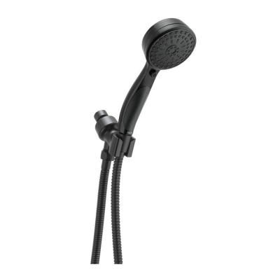 ActivTouch 9-Spray 3.6 in. Single Wall Mount Handheld Shower Head in Matte Black Small Shower Stalls, The Pause, Small Showers, Shower Fixtures, Tub Cleaner, Delta Faucets, Handheld Shower Head, Champagne Bronze, Spray Pattern