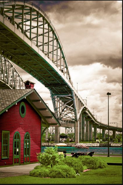 Thomas Edison Museum and Blue Water Bridges, Port Huron, Michigan Port Huron Michigan, Port Huron, Thomas Edison, Blue Water, Michigan, Bridge, Water, Blue, Quick Saves