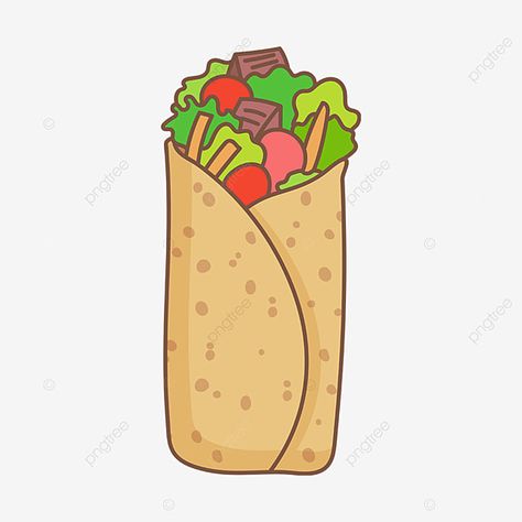 Burrito Doodle, Burrito Clipart, Burrito Drawing, Burrito Illustration, Tomato Png, Diy Clothes Projects, Lemon Clipart, All Crafts, Lemon Art