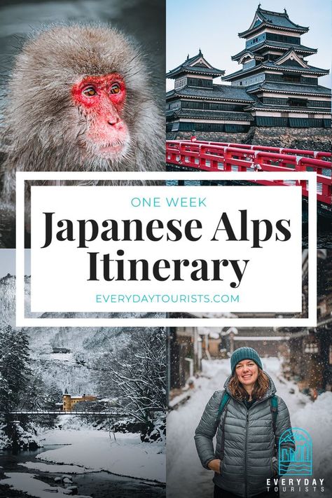 Get off the beaten path on your next trip to Japan with this incredible one-week Japanese Alps itinerary. An easy-to-follow must-read! #japan #japanesealps #itinerary #travel #landscape #photography #blog #snowmonkeys #matsumotocastle #castle #takayama #kanazawa #shirakawago #nagano Japanese Alps, One Week Itinerary, Shirakawa Go, Trip To Japan, Takayama, Kanazawa, Visit Japan, Off The Beaten Path, Nagano