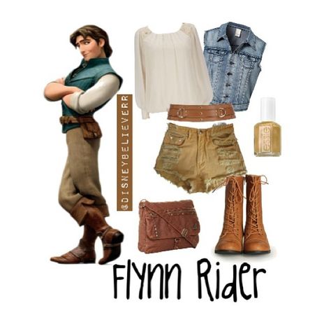 Flynn rider so cute and easy to put together and find. :D Flynn Rider Disneybound, Disneybound Outfits Summer, Tangled Disneybound, Rapunzel Halloween, Rapunzel Halloween Costume, Flynn Ryder, Cute Disney Outfits, Disney Bounds, Disney Outfit