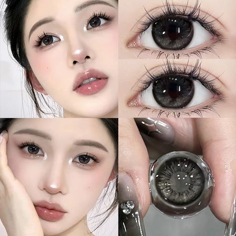 Smart Fog Black 14.5mm Contact Lenses(6months wear) Black Eye Contacts, Korean Contact Lenses, Black Contacts, Dark Grey Eyes, Black Contact Lenses, Easy Eye Drawing, Best Contact Lenses, Eye Lens Colour, Old Packaging