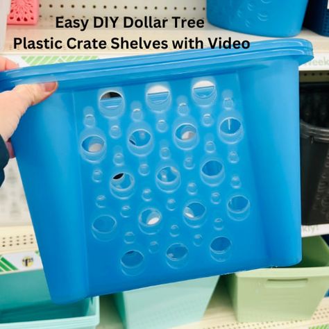 Are you looking for some easy shelves? I am always looking for various ways to add storage and I love to get creative. I ran to Dollar Store, grabbed some bins, and made easy plastic crate shelves on a budget. You can find similar plastic crates at Walmart or your favorite local stores that sell ... Read More about Easy DIY Dollar Tree Plastic Crate Shelves with Video You're reading Easy DIY Dollar Tree Plastic Crate Shelves with Video written by Chas which appeared first on Chas' Crazy Cre Organizing With Milk Crates, Diy Storage Shelf Ideas, Dollar Tree Diy Bookshelf, Easy Storage Shelves Diy, Diy Crate Shelves, Diy Dollar Tree Book Shelf, Egg Carton Storage Ideas, Diy Stackable Storage Bins, Plastic Shelves Makeover