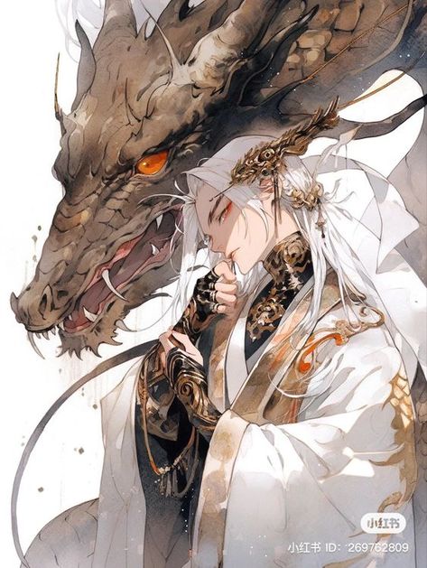 Japon Illustration, Aesthetic Inspiration, Cool Anime Guys, Character Design Male, 판타지 아트, 영감을 주는 캐릭터, A Dragon, Beautiful Fantasy Art, Boy Art