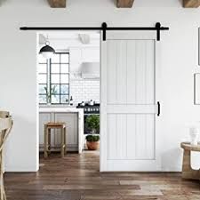 Amazon.com: Barn Doors for Homes Barn Door Pantry, Barn Door In House, Barn Door Installation, Double Sliding Barn Doors, Bedroom Dressing Room, White Barn Door, Bedroom Dressing, Door Hardware Interior, Diy Barn Door