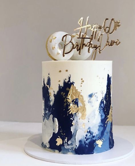 Male 50th Birthday Cake, 60th Birthday Cake For Men, 50th Birthday Cakes For Men, Golden Birthday Cakes, Modern Birthday Cakes, Buttercream Cake Designs, 70th Birthday Cake, Dad Birthday Cakes, Unique Birthday Cakes