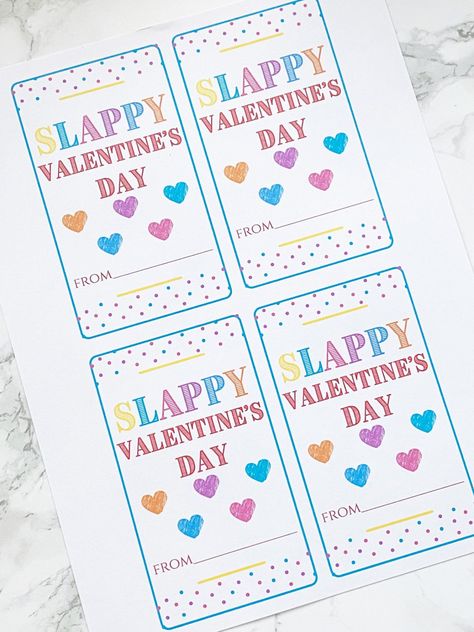 Slappy Valentines Day Free Printables, Slap Bracelet Valentine Free Printables, Slap Bracelet Valentine, Free Printable Valentines For Kids, Free Printable Valentines Cards, Printable Valentines Cards, Free Printable Cards, Valentine's Day Printables, Happy Valentines Day Card