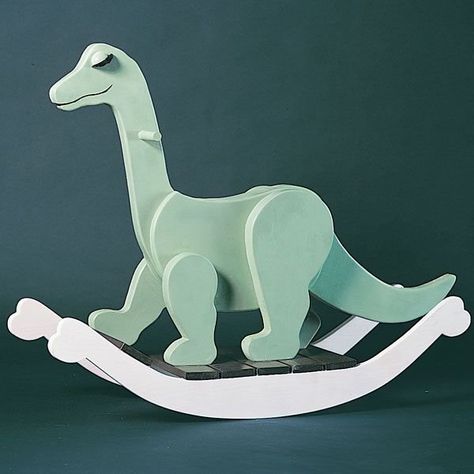 Rocking Dinosaur, Project Paper, Advanced Woodworking Plans, Wood Projects For Beginners, Woodworking Toys, Woodworking Books, Woodworking Patterns, Woodworking For Kids, Wood Working Gifts