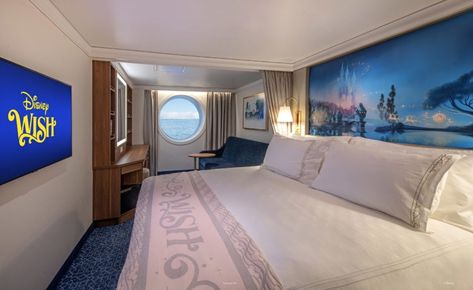 With an all-new look and feel steeped in enchantment and inspired by dreamy Disney stories, every stateroom on the Disney Wish will be a luxurious, peaceful retreat designed with families in mind. Each will... The post A Closer Look at The Disney Wish Staterooms appeared first on ThrillGeek. Elevated Bed Frame, Disney Wish Cruise, Cruise Rooms, Disney Cruise Ships, Disney Wish, Walt Disney Imagineering, Disney Ships, Disney Attractions, Disney Imagineering