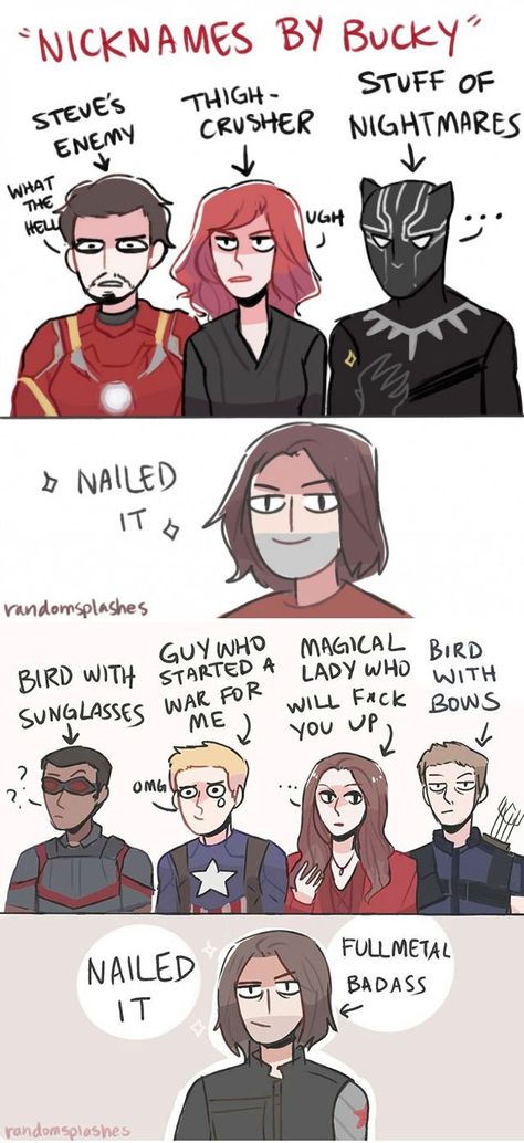 Nicknames For Bucky Barnes, Marvel Fanart Comics, Marvel Funny Comics, Bucky X Steve Fanart, Steve X Bucky Fanart, Loki X Bucky, Steve Rogers Comic, Bucky Barnes And Steve Rogers, Steve Rogers X Bucky Barnes