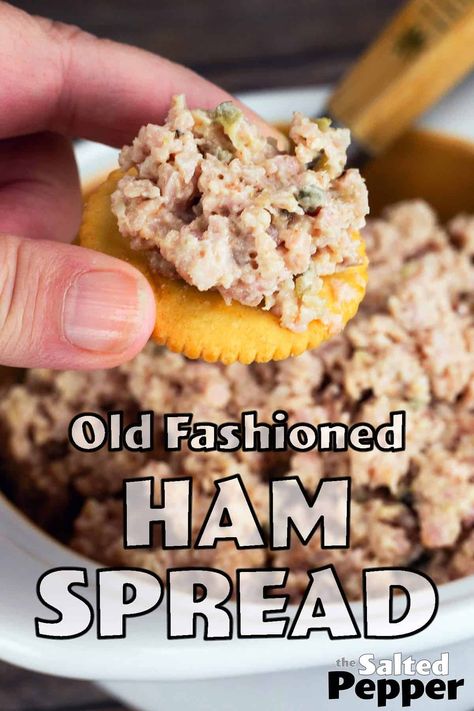 With just a few simple ingredients you can transform your leftover ham into a delicious ham salad. It's perfect for a quick snack served with crackers or as meal prep for lunches. Old Fashion Food Recipes, Lunch Meat Ham Recipes, Recipes Using Lunch Meat Ham, Ham Lunchmeat Recipes, Country Style Ham Salad, Homemade Ham Lunch Meat, Old Fashioned Ham Salad Recipe, Old Fashioned Ham, Ham Salad Recipe