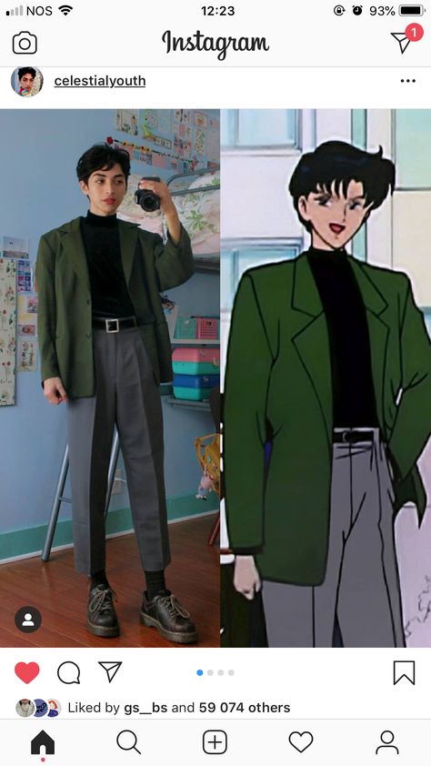 Aesthetic Teacher, Art Teacher Outfits, Sailor Moon Outfit, Outfit Ideas Aesthetic, Aesthetic Outfits Men, Art Outfits, Queer Fashion, Anime Inspired Outfits, Mens Casual Dress Outfits