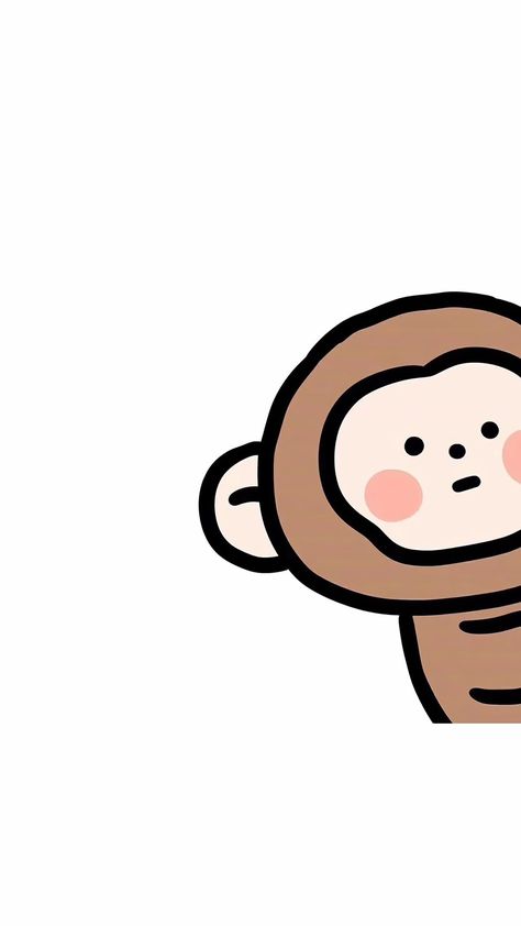 Monkey Wallpaper, Cartoon Monkey, Pop Stickers, Infographic Design Inspiration, Funny Wallpaper, Kawaii Doodles, Cute Disney Wallpaper, Minimalist Wallpaper, Cute Little Drawings