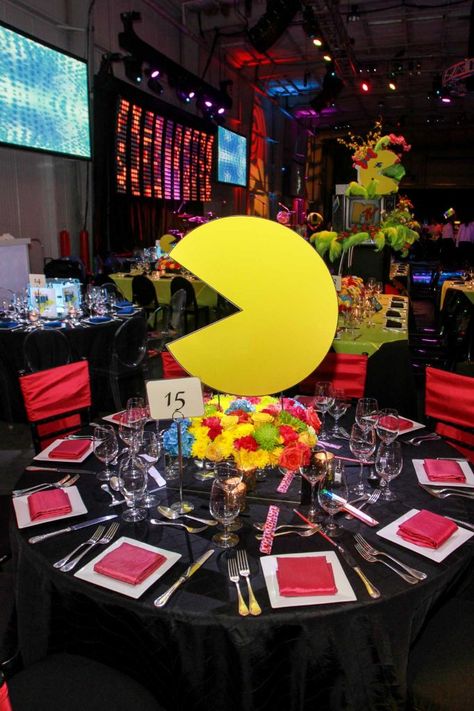 Decorations for the Children's Museum of Houston's Back to the 80s Gala. Photo: Gary Fountain, Gary Fountain/For The Chronicle / Copyright 2015 Gary Fountain 80s Gala, 80s Decorations, Gala Planning, 35 Anniversary, 1980s Prom, 80s Party Decorations, Gala Decorations, Back To The 80s, Gala Themes