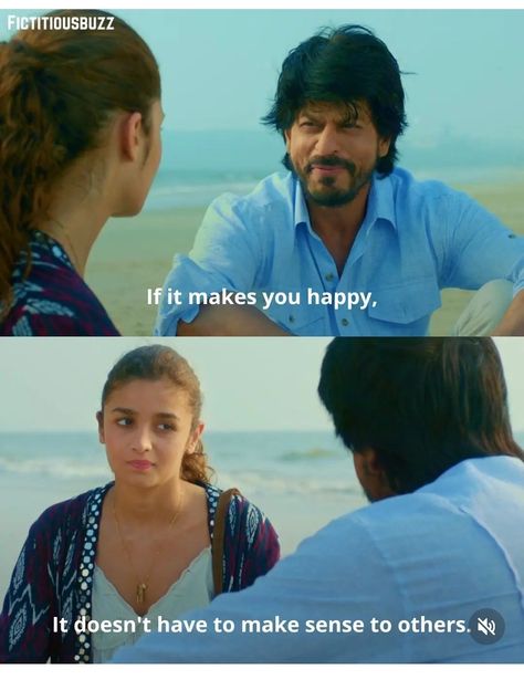 Famous Movie Dialogues, Unsaid Words, Neruda Quotes, Romantic Dialogues, Famous Dialogues, Srk Movies, Best Movie Lines, Cinema Quotes, Dear Zindagi