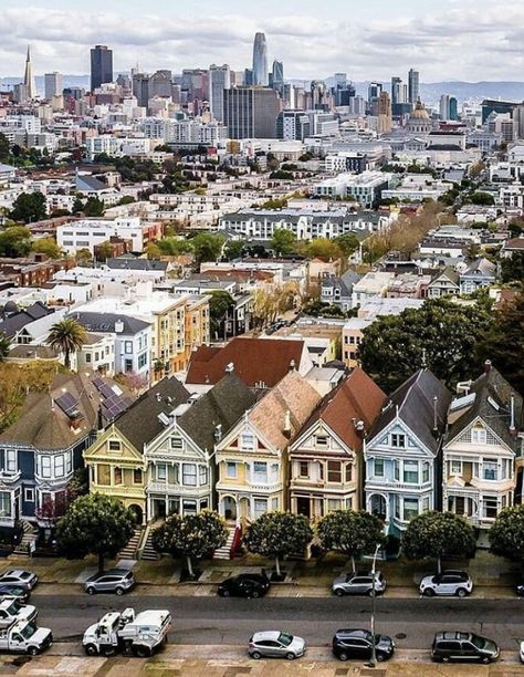 Painted Ladies San Francisco, San Francisco Downtown, Usa San Francisco, San Francisco Photos, Painted Ladies, San Francisco City, San Francisco Travel, Destination Voyage, Usa Travel Destinations