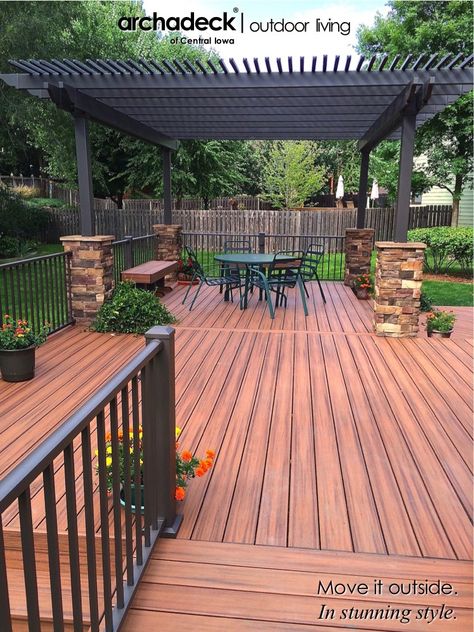 Circular Pergola, Trex Transcend, Louvered Roof, Vinyl Pergola, Small Pergola, Pergola Diy, Cheap Pergola, Pergola Swing, Deck Colors