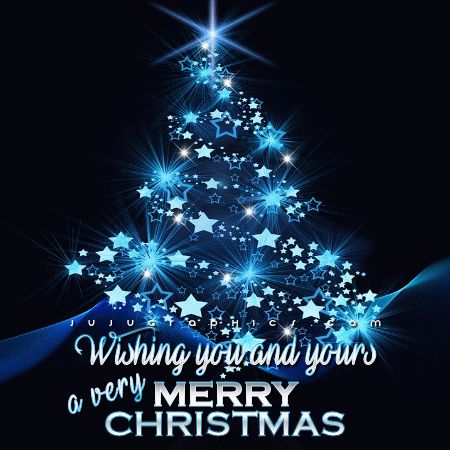 Wishing you and yours a Merry Christmas Glitter Graphic - JuJuGraphics Merry Christmas Images Animated, Merry Christmas Images Wishing You A, Wishing You A Merry Christmas Gif, Merry Christmas Gif Animation, Christmas Wishes Gif, Wishing A Merry Christmas, Christmas Tree Gif, Merry Christmas Images Free, Animated Christmas Tree