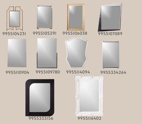 Black Mirror Decals Bloxburg, Decal Mirror Bloxburg, Mirror Bloxburg Codes, Mirror Codes For Bloxburg, Roblox Mirror Decal, Bloxburg Wall Decor, Bloxburg Dance Studio, Bloxburg Mirror Decal Codes, Mirror Bloxburg Decal