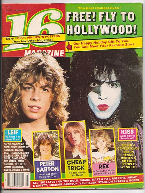 16 mag 16 Magazine, Teen Magazines, Leif Garrett, Tiger Beat, Peter Criss, Cheap Trick, Paul Stanley, Teen Magazine, Vintage Memory