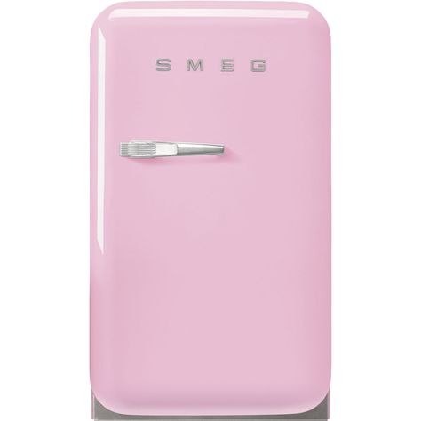 Pink refrigerator - Smeg_1 Pink Smeg Fridge, Smeg Mini Fridge, Machine Pink, Washing Machine Installation, Pink Fridge, Retro Cooler, Larder Fridge, Smeg Fridge, Freestanding Fridge