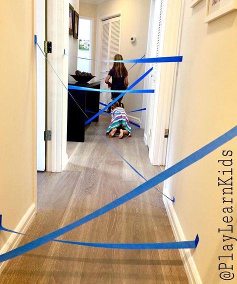 •OBSTACLE COURSE• We don't get much rain ☔️ in Southern California ☀️ so when we do, this activity is a win! Just use painters  tape to cross cross a hallway and have your kids work their way through without touching the tape! Tape Obstacle Course, Toddler Obstacle Course, Kids Obstacle Course, Kids Work, Activities For Boys, Obstacle Course, Toddler Learning Activities, Indoor Activities, Fun Activities For Kids