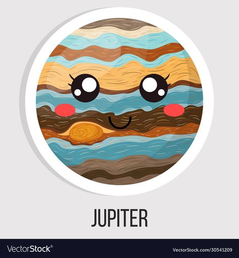 Solar System Cartoon, Planeta Jupiter, Jupiter Planeta, Solar System Clipart, Alphabet Wall Cards, Planet Crafts, Planets Images, Jupiter Planet, Planet Vector