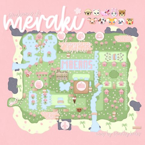 Animal Crossing Sanrio Themed Island, Animal Crossing Girly Island, Animal Crossing Sakura Island, Acnh Island Entrance Ideas Kawaii, Animal Crossing Heart Island, Cutecore Island Acnh, Acnh Sakura Island, Cute Animal Crossing Island Names, Acnh Island Designs Pink