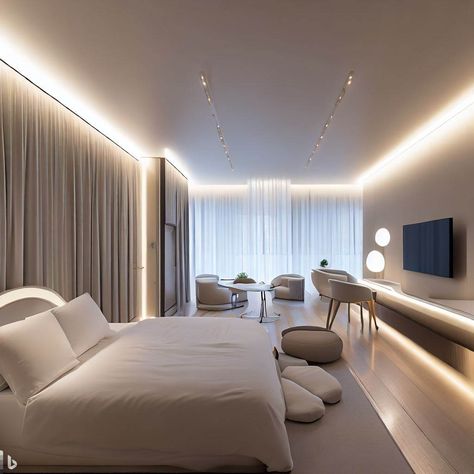 Lightning Home Ideas, Living Room Indirect Lighting, Indirect Lighting Bedroom, Lighting Ideas Living Room Ceiling, Led Strip Lights Bedroom, Led Light Art, Led Lights Bedroom Aesthetic, Townhome Ideas, Led Light Bedroom