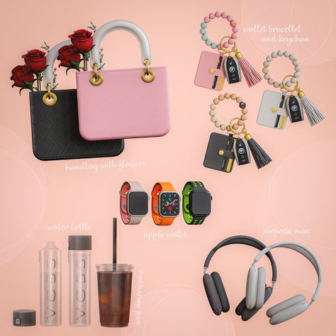 The Sims 4 Apple Cc, Airpods Cc Sims 4, Ts4 Watch Cc, Sims 4 Keys Clutter, Sims 4 Cc Keys Clutter, Sims 4 Cc Ring Doorbell, Apple Watch Sims 4, Sims 4 Furniture Clutter, Sims 4 Cc Water Bottle